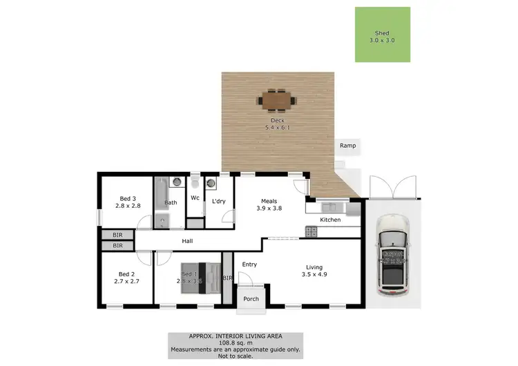 Floorplan of Homely house listing, 3 Sutton Court, Wodonga VIC 3690