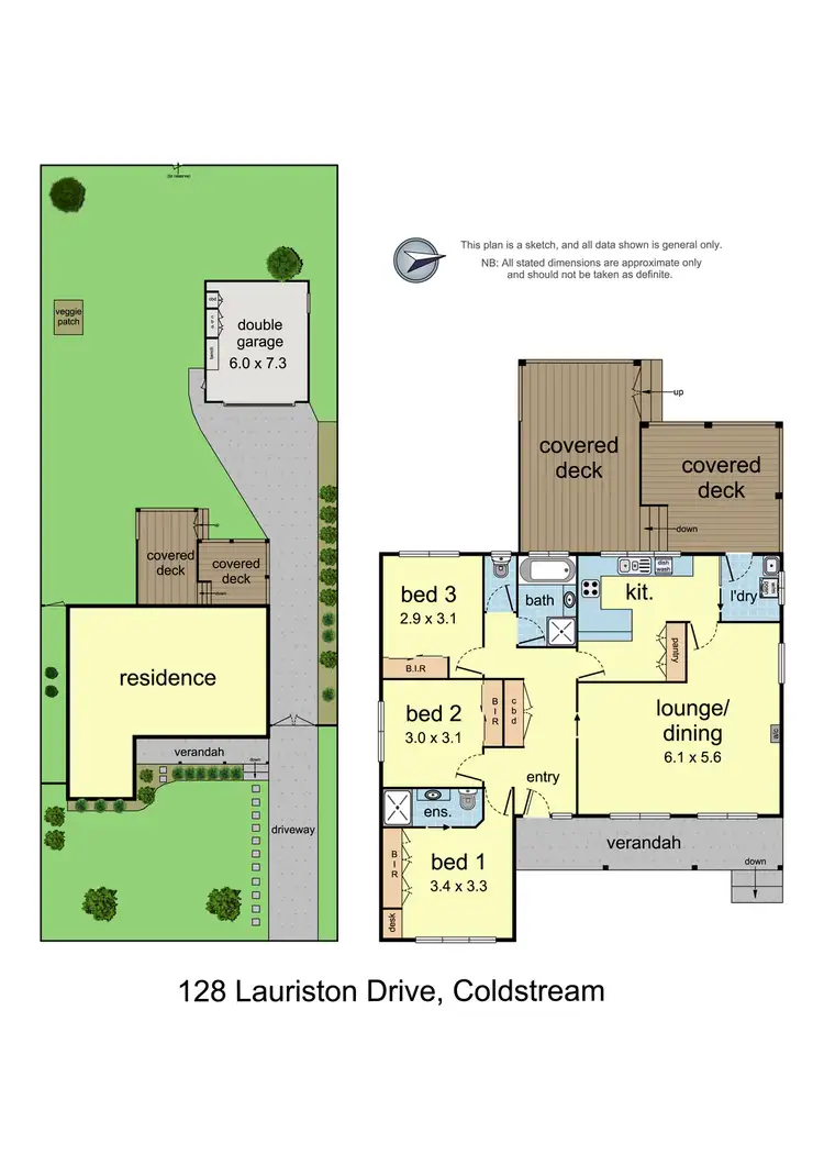Floorplan of Homely house listing, 128 Lauriston Drive, Coldstream VIC 3770