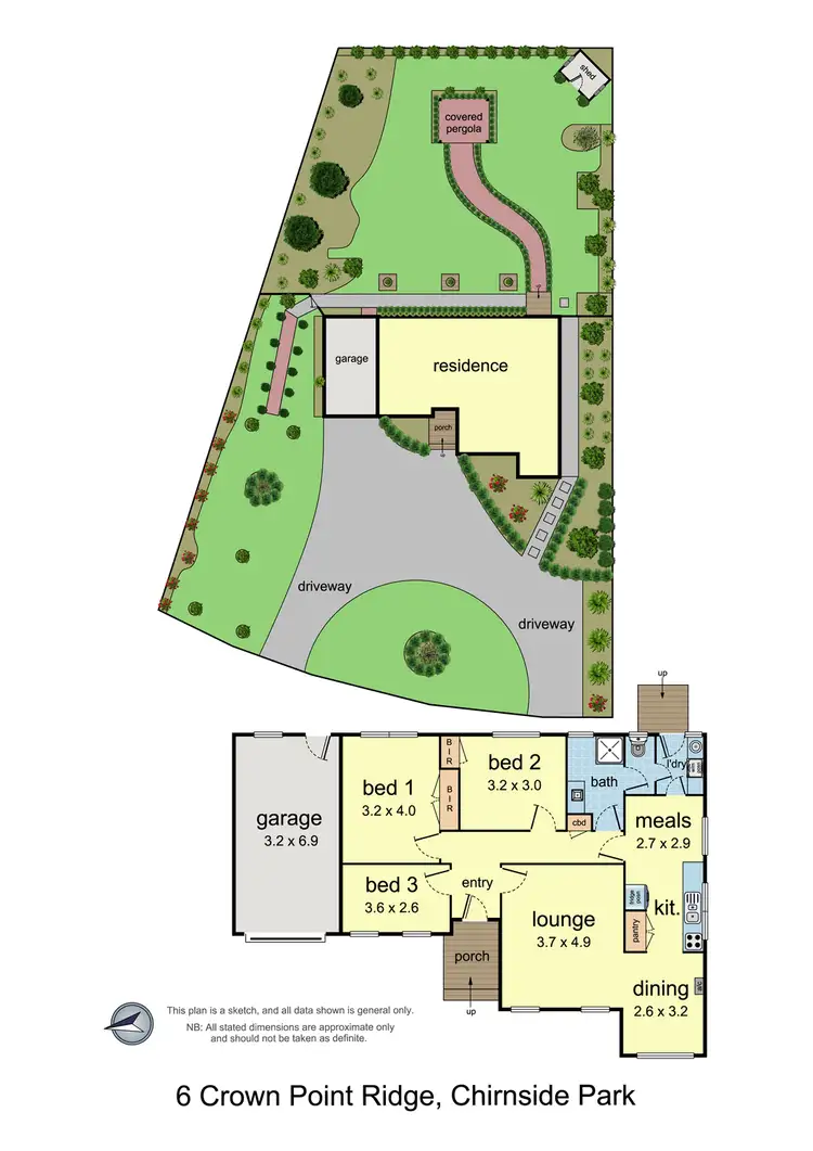 Floorplan of Homely house listing, 6 Crown Point Ridge, Chirnside Park VIC 3116