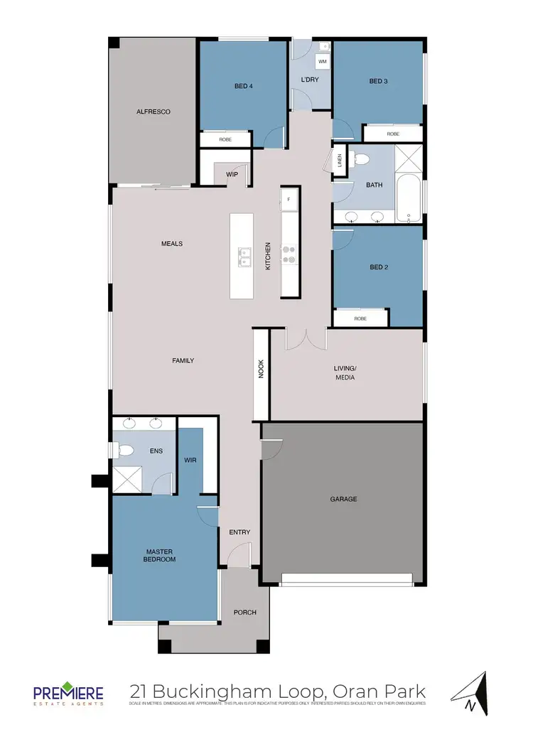 Floorplan of Homely house listing, 21 Buckingham Loop, Oran Park NSW 2570