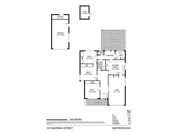 Floorplan of Homely house listing, 107 Inkerman Street, Maryborough VIC 3465