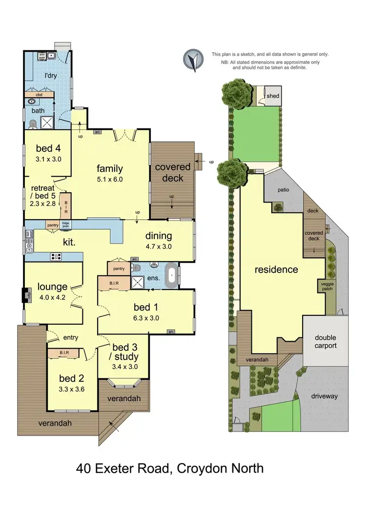 Floorplan of Homely house listing, 40 Exeter Road, Croydon North VIC 3136