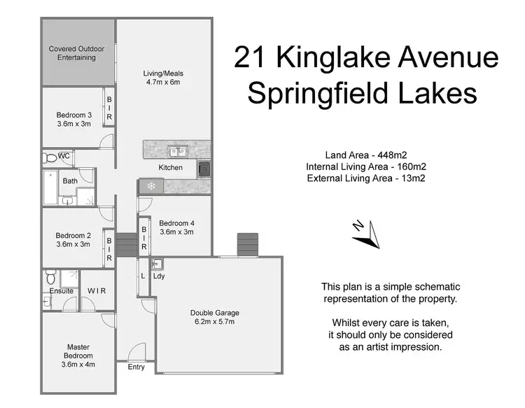 Floorplan of Homely house listing, 21 Kinglake Avenue, Springfield Lakes QLD 4300