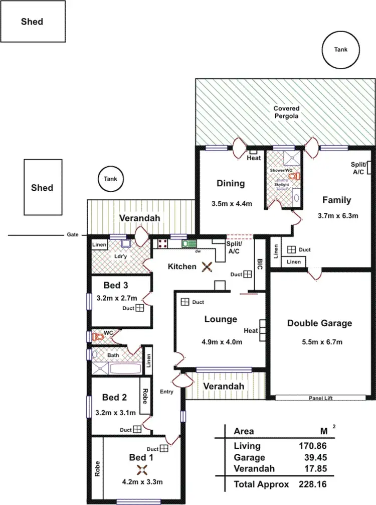 Floorplan of Homely house listing, 92 Oaklands Road, Glengowrie SA 5044