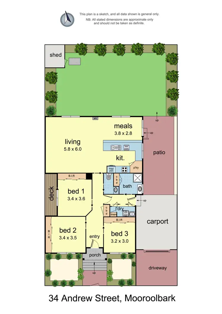 Floorplan of Homely house listing, 34 Andrew Street, Mooroolbark VIC 3138