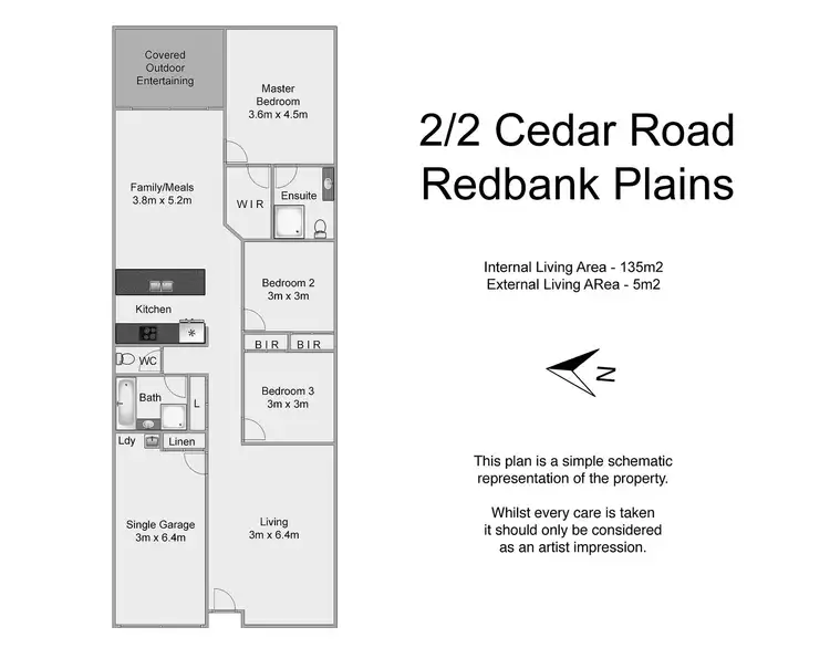 Floorplan of Homely house listing, 2/2 Cedar Road, Redbank Plains QLD 4301