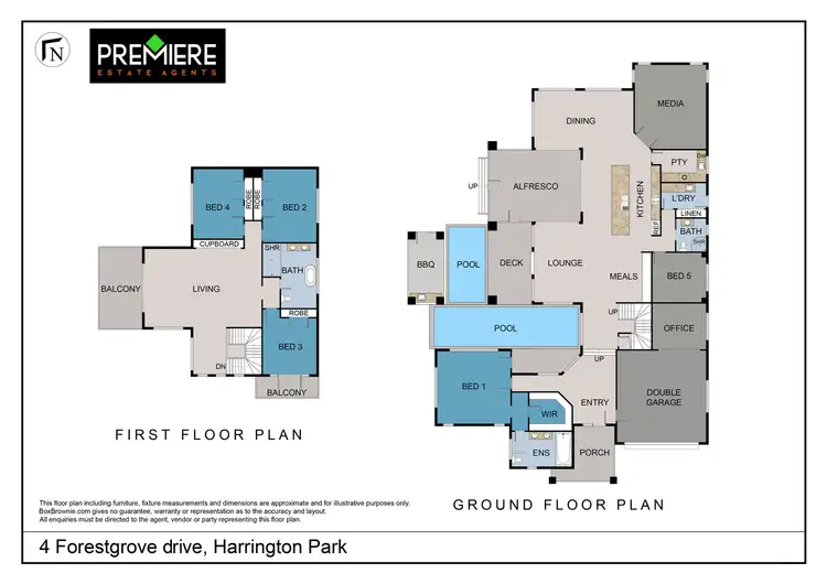 Floorplan of Homely house listing, 4 Forestgrove Drive, Harrington Park NSW 2567