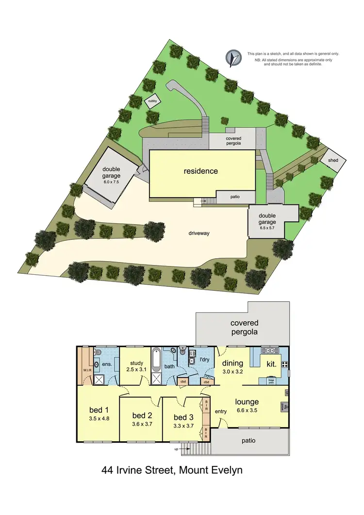 Floorplan of Homely house listing, 44 Irvine Street, Mount Evelyn VIC 3796