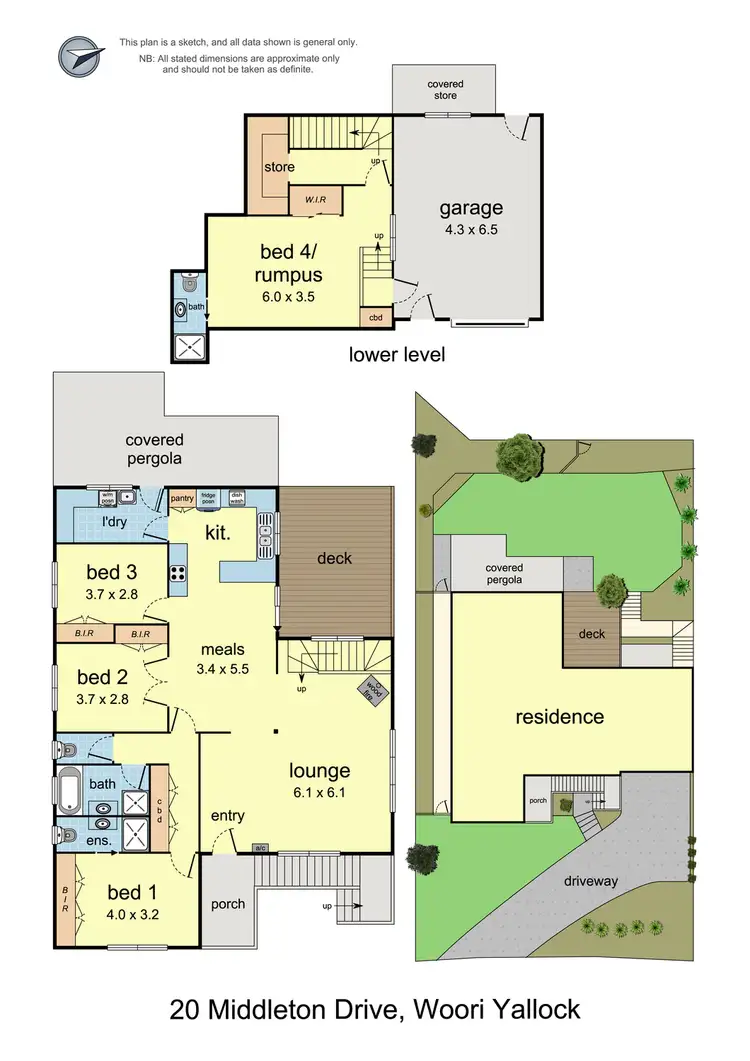 Floorplan of Homely house listing, 20 Middleton Drive, Woori Yallock VIC 3139