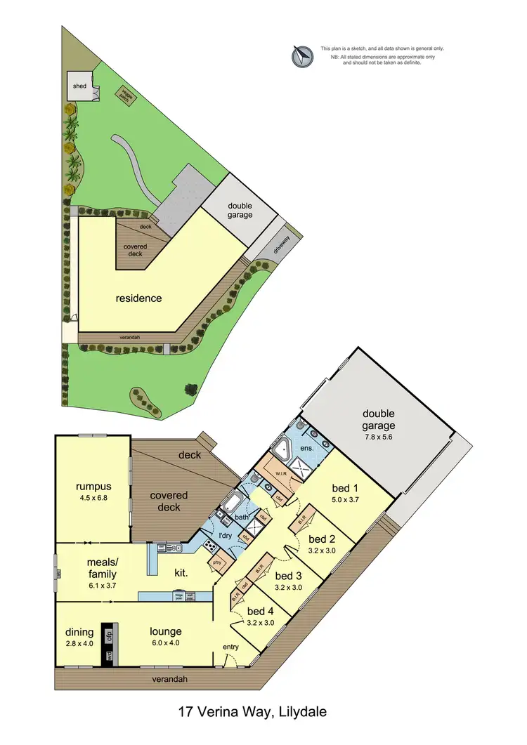 Floorplan of Homely house listing, 17 Verina Way, Lilydale VIC 3140