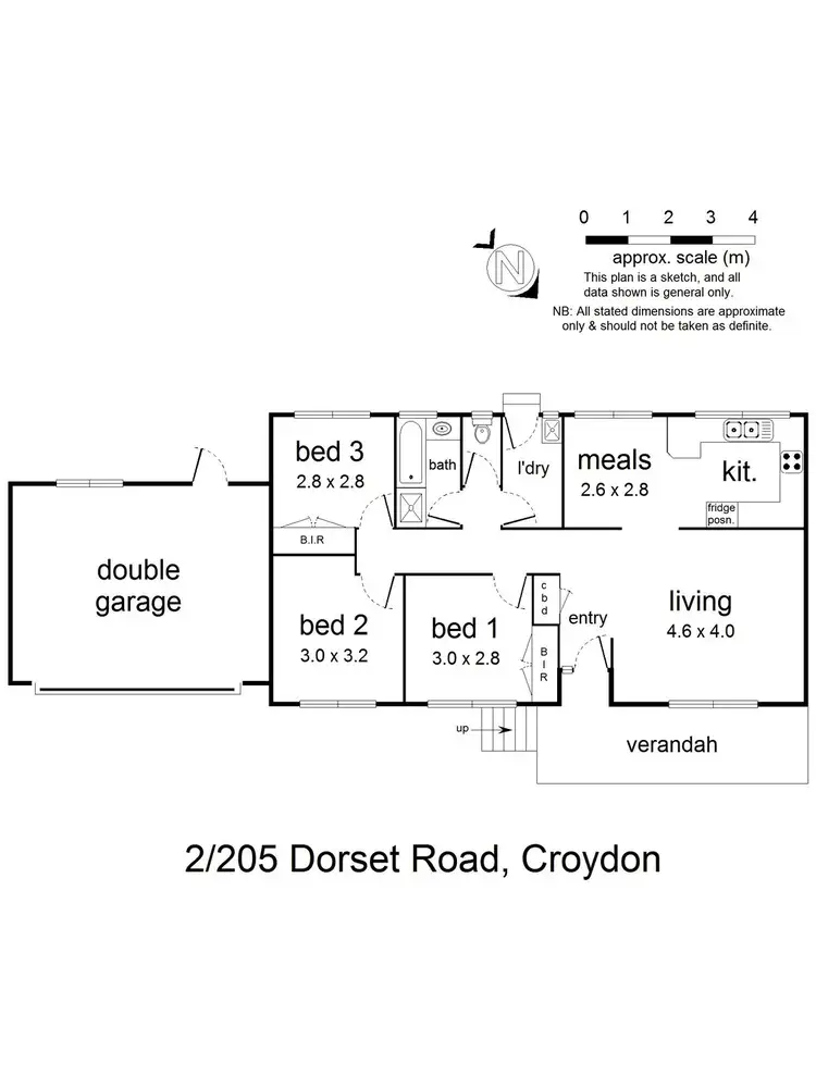 Floorplan of Homely unit listing, 2/205 Dorset Road, Croydon VIC 3136