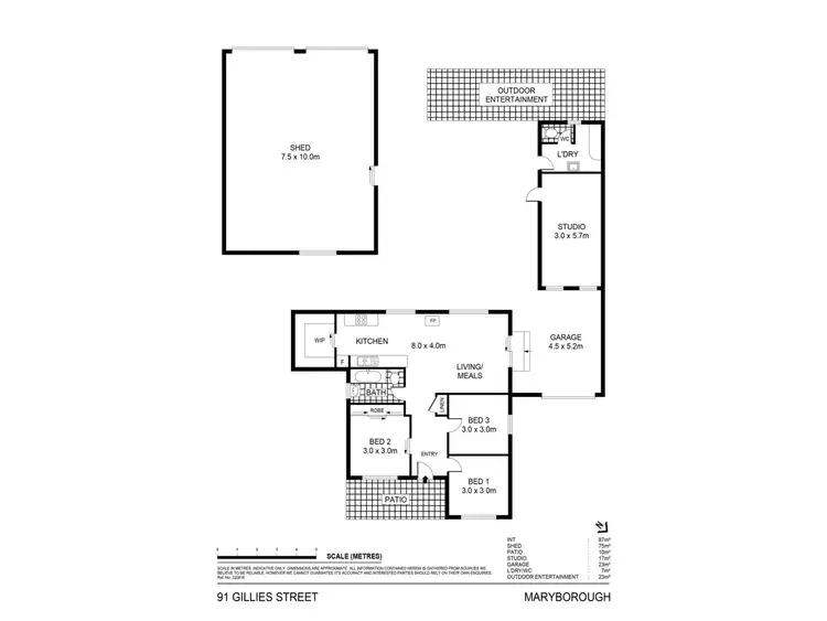 Floorplan of Homely house listing, 91 Gillies Street, Maryborough VIC 3465