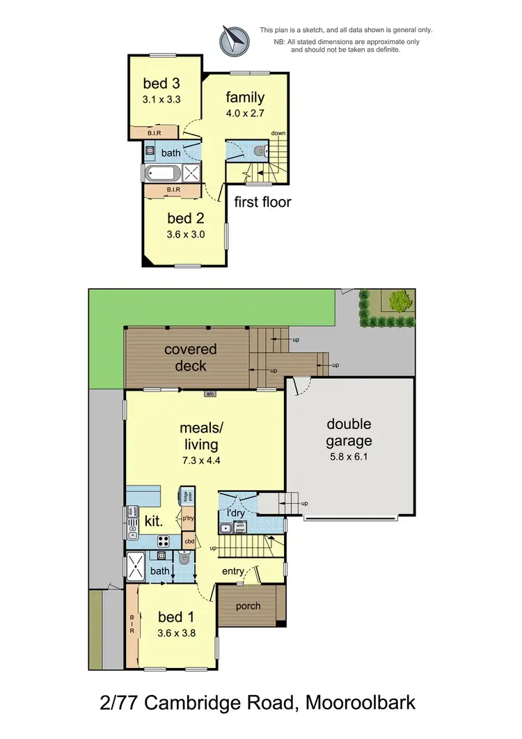 Floorplan of Homely townhouse listing, 2/77 Cambridge Road, Mooroolbark VIC 3138