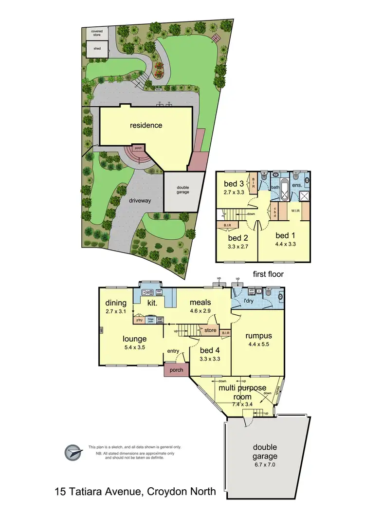 Floorplan of Homely house listing, 15 Tatiara Avenue, Croydon North VIC 3136