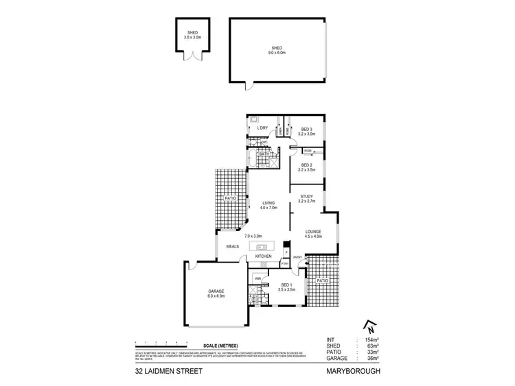Floorplan of Homely house listing, 32 Laidman Street, Maryborough VIC 3465