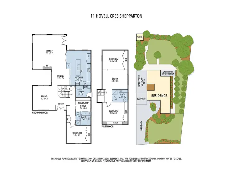 Floorplan of Homely house listing, 11 Hovell Crescent, Shepparton VIC 3630