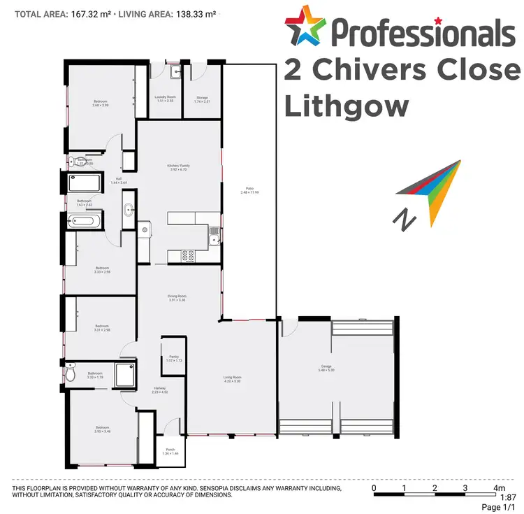 Floorplan of Homely house listing, 2 Chivers Close, Lithgow NSW 2790