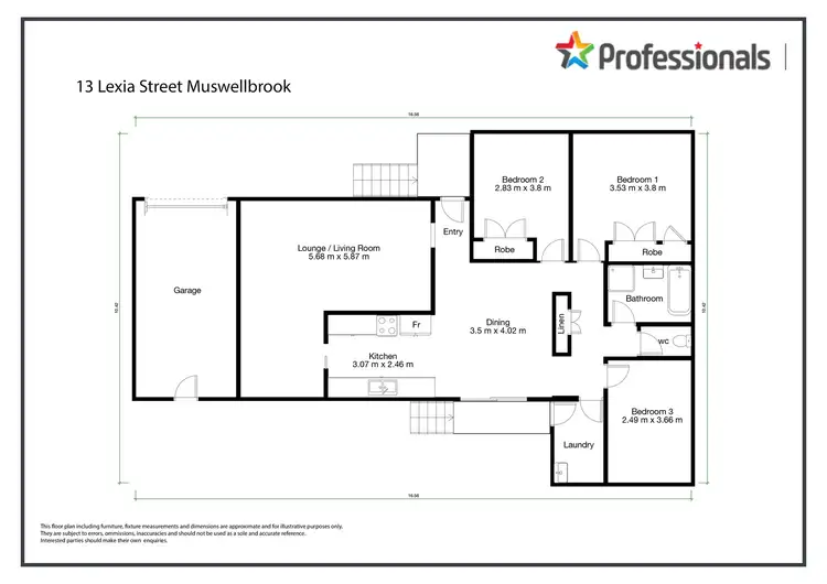 Floorplan of Homely house listing, 13 Lexia Street, Muswellbrook NSW 2333