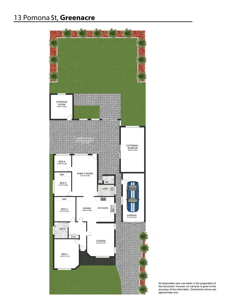 Floorplan of Homely house listing, 13 Pomona Street, Greenacre NSW 2190