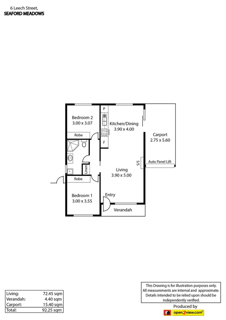 Floorplan of Homely house listing, 6 Leech Street, Seaford Meadows SA 5169