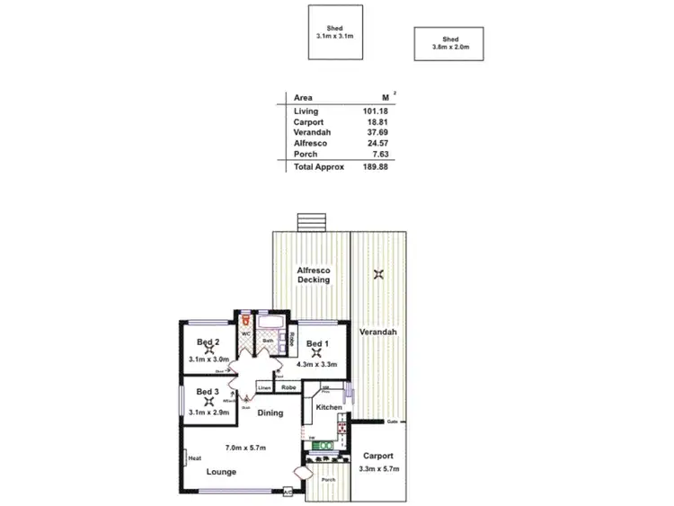 Floorplan of Homely house listing, 14 Liberman Road, Para Hills SA 5096