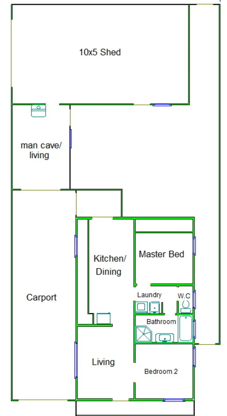 Floorplan of Homely house listing, 92/7835 Goulburn Valley Highway, Kialla VIC 3631