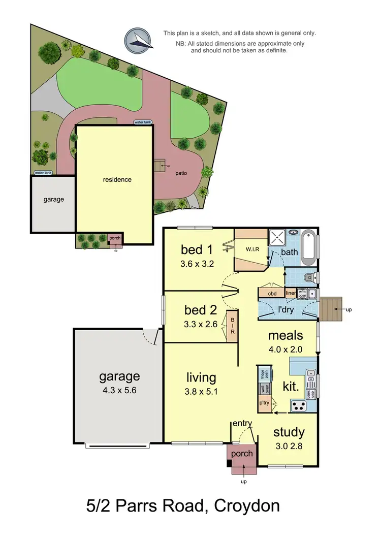 Floorplan of Homely townhouse listing, 5/2 Parrs Road, Croydon VIC 3136