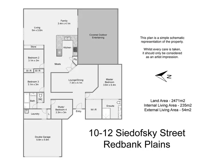 Floorplan of Homely house listing, 10-12 Siedofsky Street, Redbank Plains QLD 4301