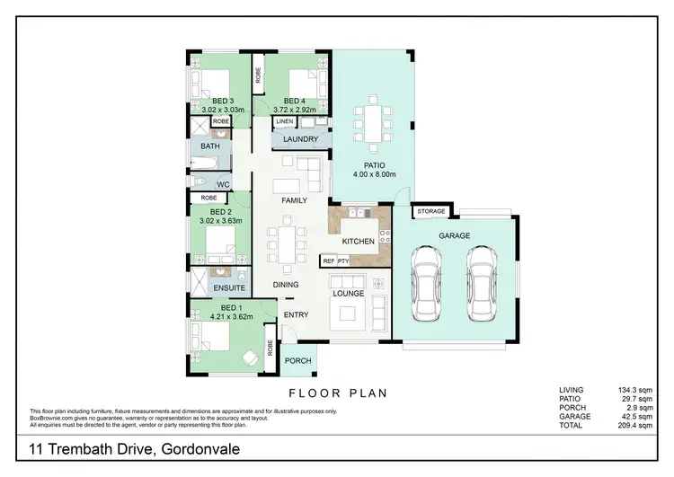 Floorplan of Homely house listing, 1107/99 Trembath Drive, Gordonvale QLD 4865