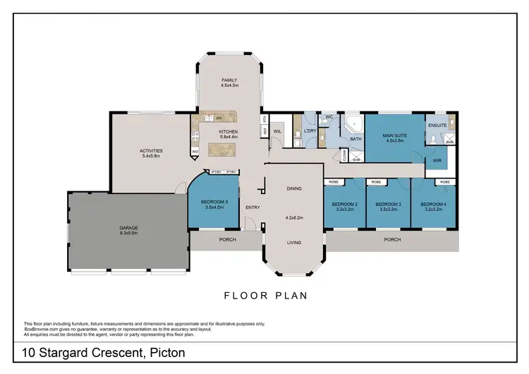 Floorplan of Homely house listing, 10 Stargard Crescent, Picton NSW 2571