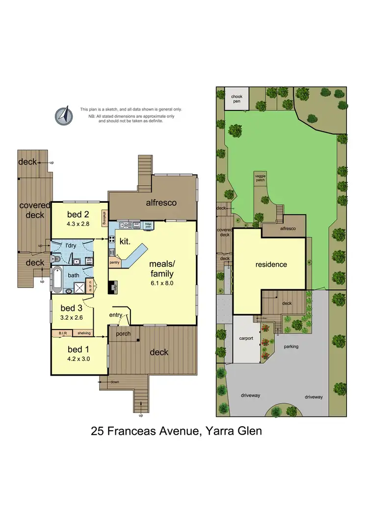 Floorplan of Homely house listing, 25 Frances Avenue, Yarra Glen VIC 3775