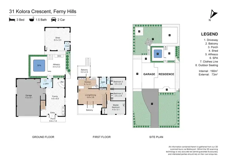 Floorplan of Homely house listing, 31 Kolora Crescent, Ferny Hills QLD 4055