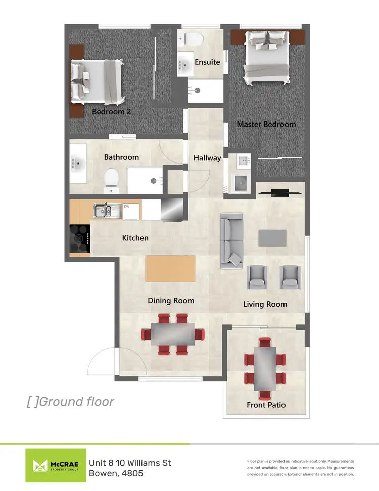 Floorplan of Homely unit listing, 8/10 Williams Street, Bowen QLD 4805
