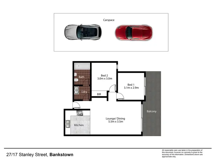 Floorplan of Homely apartment listing, 27/17 Stanley Street, Bankstown NSW 2200