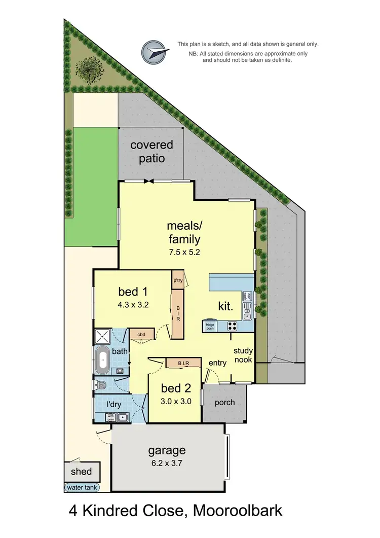 Floorplan of Homely house listing, 4 Kindred Close, Mooroolbark VIC 3138