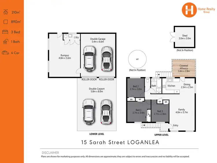 Floorplan of Homely house listing, 15 Sarah Street, Loganlea QLD 4131