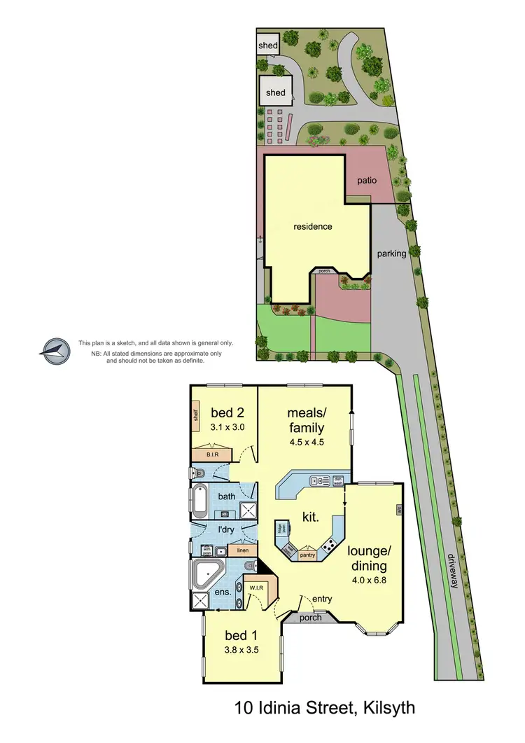 Floorplan of Homely house listing, 10 Idinia Street, Kilsyth VIC 3137