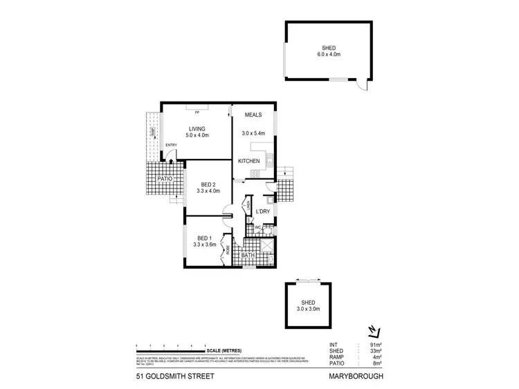 Floorplan of Homely house listing, 51 Goldsmith Street, Maryborough VIC 3465