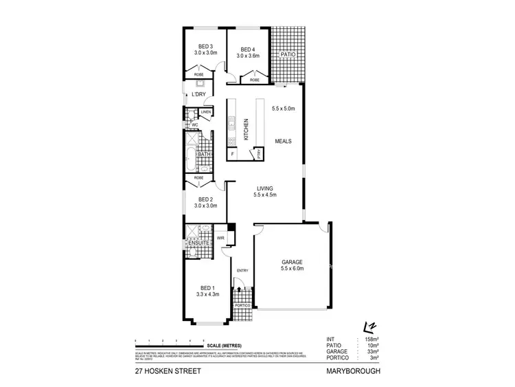 Floorplan of Homely house listing, 27 Hosken Street, Maryborough VIC 3465