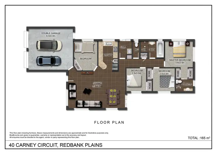 Floorplan of Homely house listing, 40 Carney Circuit, Redbank Plains QLD 4301