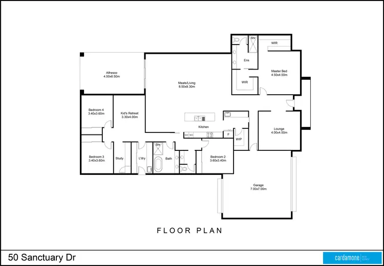 Floorplan of Homely house listing, 50 Sanctuary Drive, Kialla VIC 3631