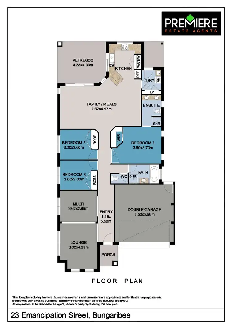 Floorplan of Homely house listing, 23 Emancipation Street, Bungarribee NSW 2767