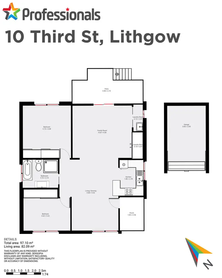 Floorplan of Homely house listing, 10 Third Street, Lithgow NSW 2790