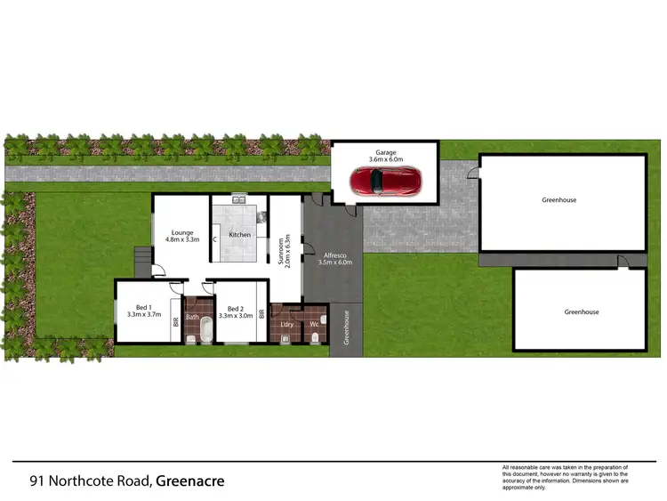 Floorplan of Homely house listing, 91 Northcote Road, Greenacre NSW 2190