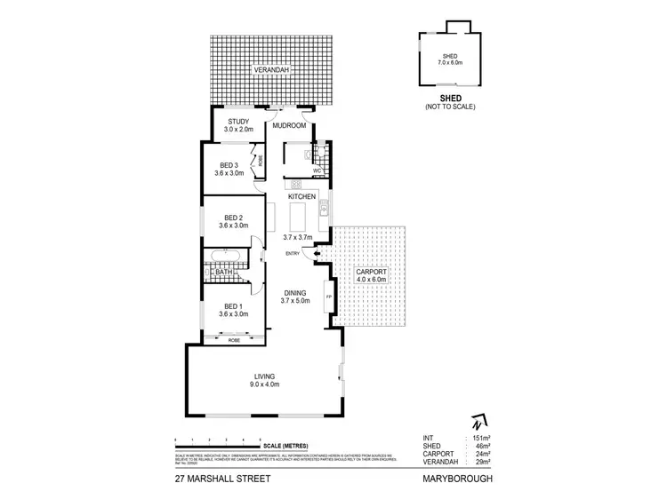 Floorplan of Homely house listing, 27 Marshall Street, Maryborough VIC 3465