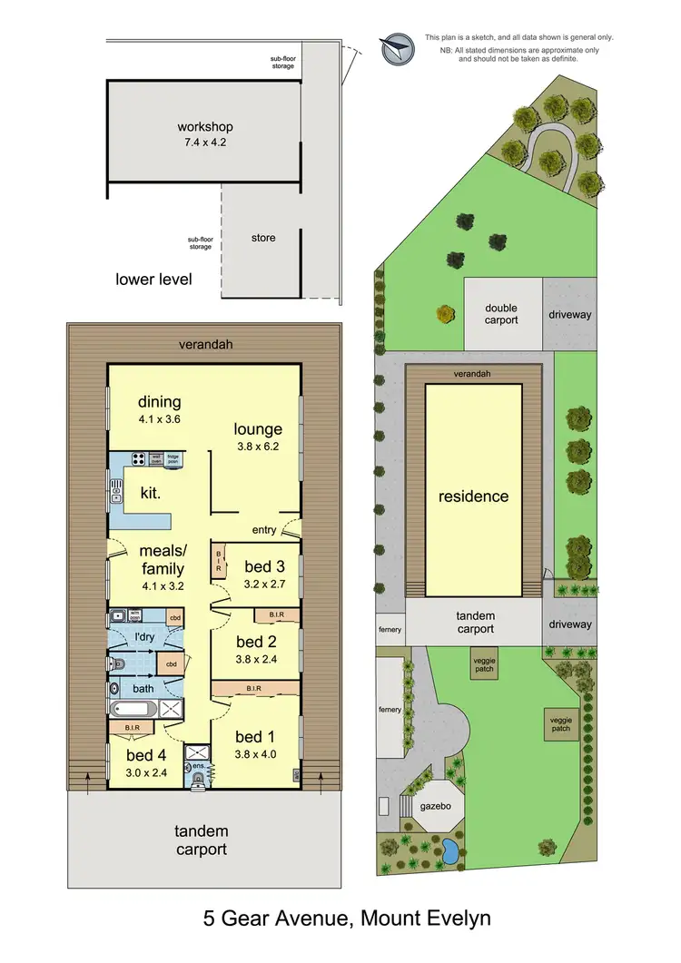 Floorplan of Homely house listing, 5 Gear Avenue, Mount Evelyn VIC 3796