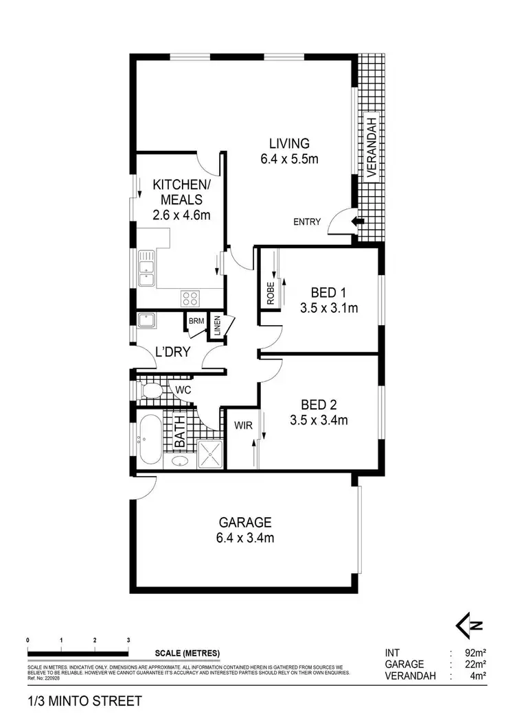 Floorplan of Homely house listing, 1/3 Minto Street, Quarry Hill VIC 3550