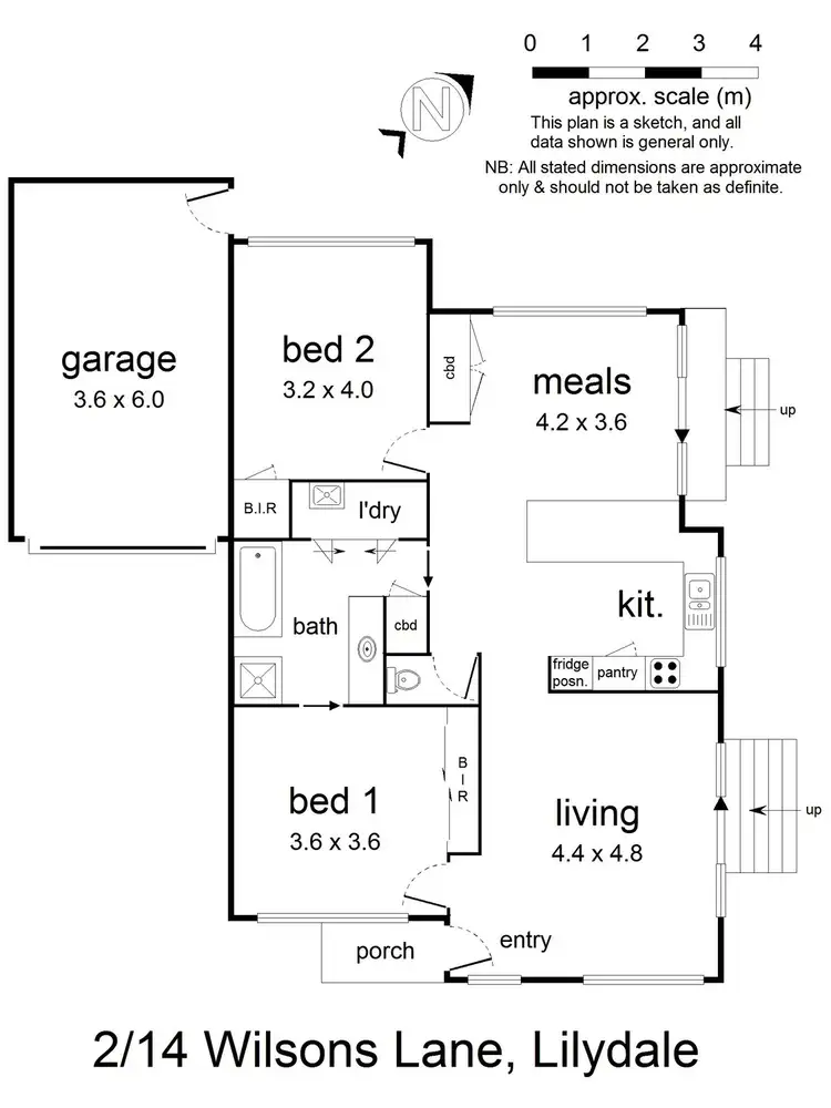 Floorplan of Homely unit listing, 2/14 Wilsons Lane, Lilydale VIC 3140