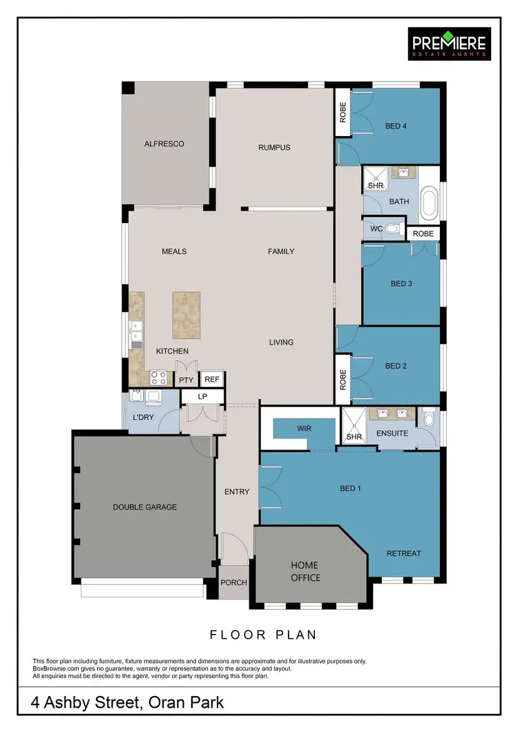 Floorplan of Homely house listing, 4 Ashby Street, Oran Park NSW 2570