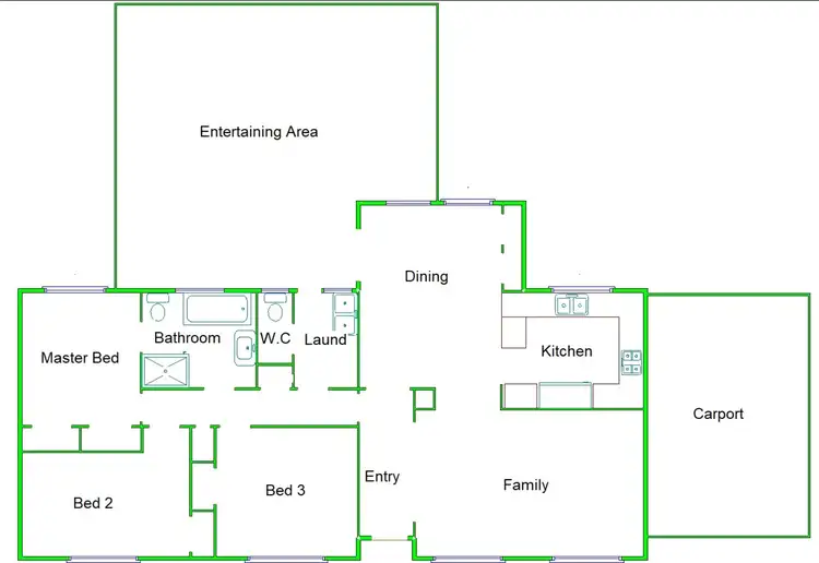 Floorplan of Homely house listing, 16 Fitzgerald Street, Shepparton VIC 3630